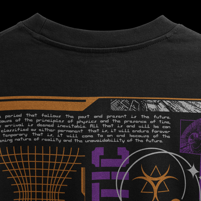 FUTURISTIC Cyberpunk Solar System Graphic T-Shirt