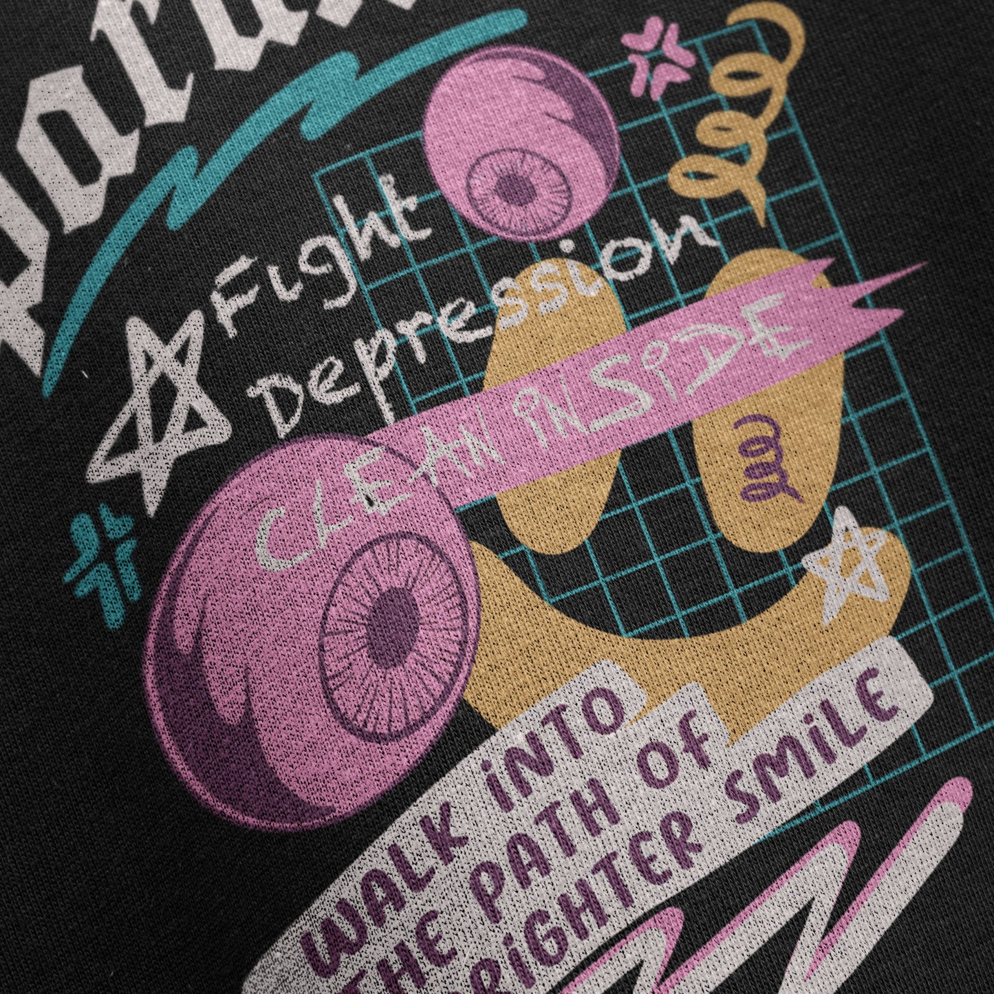 Paranoid Eye Graphic Tee — Retro Emo Streetwear