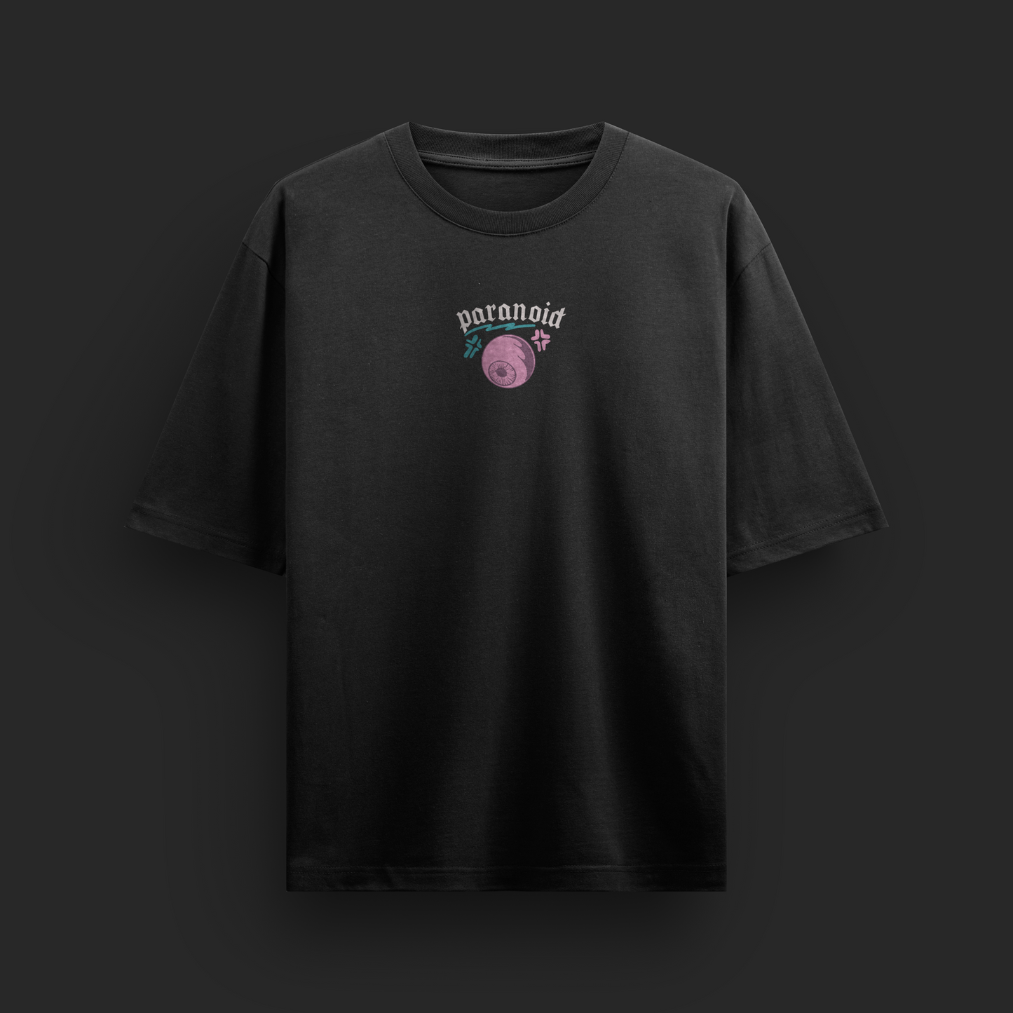 Paranoid Eye Graphic Tee — Retro Emo Streetwear