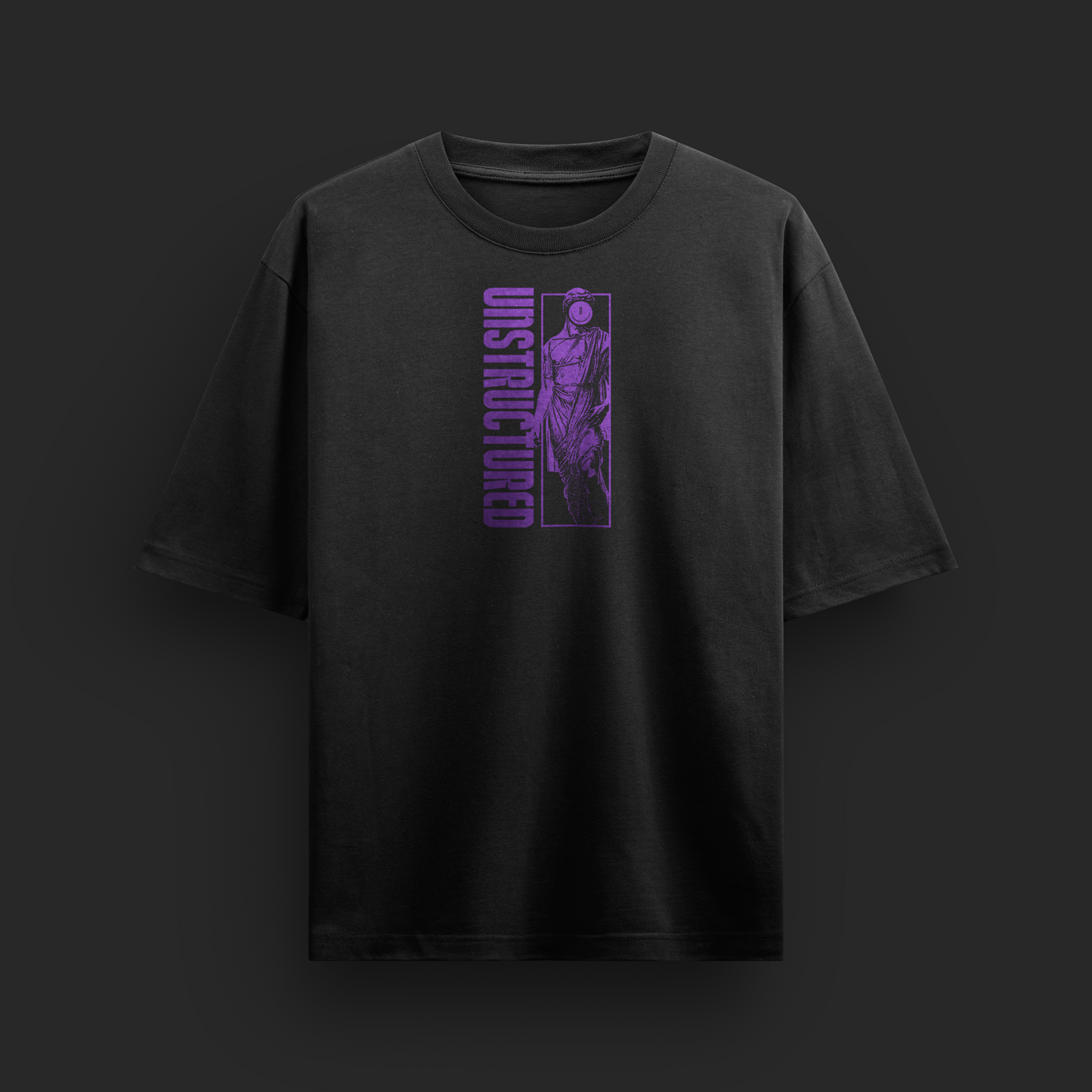 UNSTRUCTURED Vaporwave Statue Graphic T-Shirt